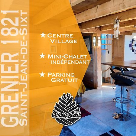 Le Grenier 1821 - Mini Chalet - Centre Village - Aravistour Saint-Jean-de-Sixt Luaran gambar