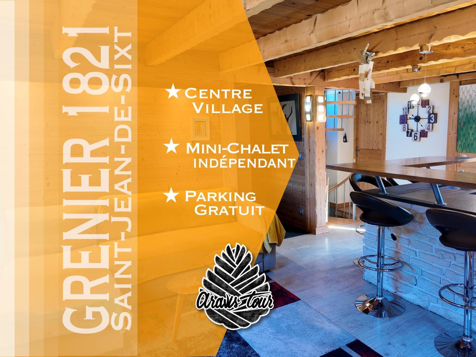 Le Grenier 1821 - Mini Chalet - Centre Village - Aravistour Saint-Jean-de-Sixt Luaran gambar